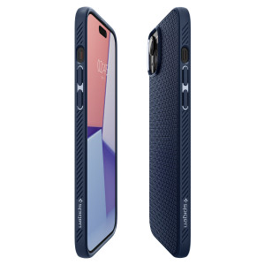 Оригинален гръб SPIGEN Liquid Air - iPhone 15 Plus тъмносин - Img 9