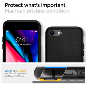 Оригинален гръб SPIGEN Liquid Air - iPhone 7 / 8 / SE (2nd gen) / SE (3rd gen) черен - Img 13