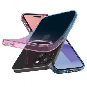 Оригинален гръб SPIGEN Liquid Crystal - iPhone 15 Gradation розов - Img 5