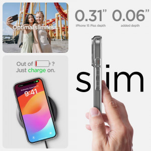 Оригинален гръб SPIGEN Liquid Crystal - iPhone 15 Plus кристалнопрозрачен - Img 11