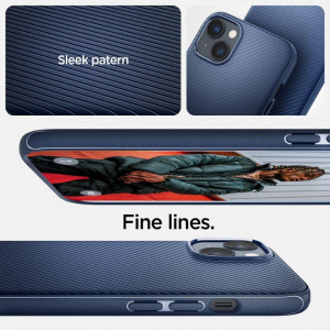 Оригинален гръб SPIGEN Mag Armor MagSafe - iPhone 14 Plus син - Img 7
