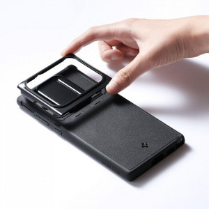 Оригинален гръб SPIGEN Optik Armor - Samsung Galaxy S22 Ultra черен - Img 10