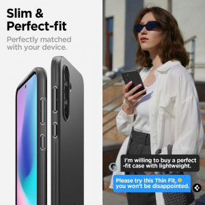 Оригинален гръб SPIGEN Thin Fit - Samsung Galaxy S23 FE черен - Img 12