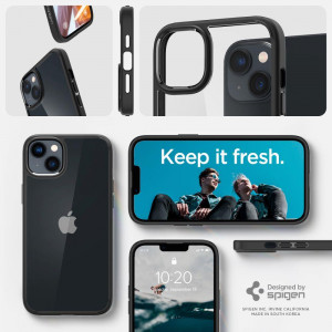 Оригинален гръб SPIGEN Ultra Hybrid - iPhone 14 Plus черен мат - Img 12