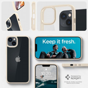 Оригинален гръб SPIGEN Ultra Hybrid - iPhone 14 Plus Sand Beige - Img 10