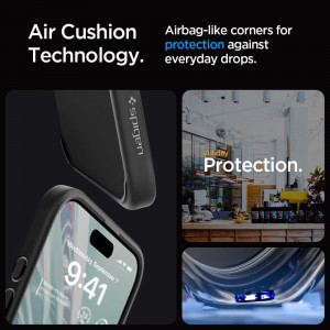 Оригинален гръб SPIGEN Ultra Hybrid - iPhone 15 Pro Max Frost Black - Img 11