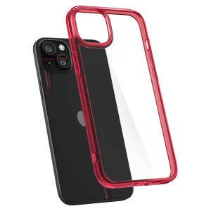 Оригинален гръб SPIGEN Ultra Hybrid - iPhone 15 Red Crystal - Img 7