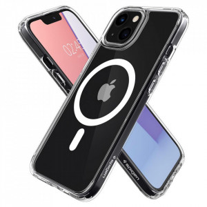 Оригинален гръб SPIGEN Ultra Hybrid MagSafe - iPhone 13 бял - Img 8