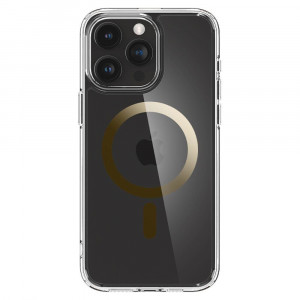 Оригинален гръб SPIGEN Ultra Hybrid MagSafe - iPhone 15 Pro златист - Img 1