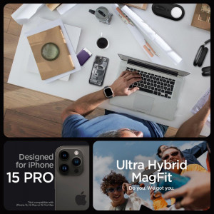 Оригинален гръб SPIGEN Ultra Hybrid MagSafe - iPhone 15 Pro Zero One - Img 9