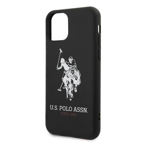 Оригинален гръб US POLO Silicone USHCN65sLHRBK - iPhone 11 Pro Max черен - Img 3