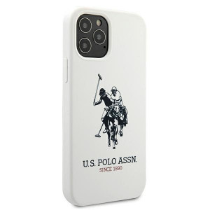 Оригинален гръб US POLO Silicone USHCP12LSLHRWH - iPhone 12 Pro Max бял - Img 4