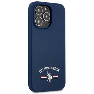Оригинален гръб US POLO Silicone USHCP13XSFGV - iPhone 13 Pro Max тъмносин - Img 4