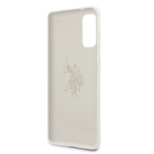 Оригинален гръб US POLO Silicone USHCS62SLHRWH - Samsung Galaxy S20 / S20 5G бял - Img 4