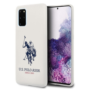 Оригинален гръб US POLO Silicone USHCS67SLHRWH - Samsung Galaxy S20+ / S20+ 5G бял - Img 1