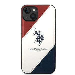 Оригинален гръб US POLO Tricolor Embossed USHCP14MPSO3 - iPhone 14 Plus бял - Img 3