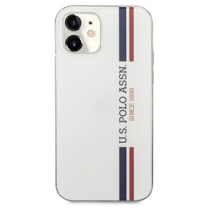 Оригинален гръб US POLO Tricolor USHCP12SPCUSSWH - iPhone 12 mini бял - Img 3