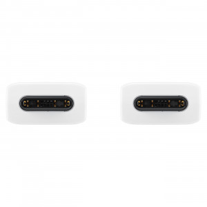 Оригинален кабел за зареждане и данни SAMSUNG USB Type C към USB Type C 480Mb/s 5A 1m EP-DN975BWEGWW бял - Img 3