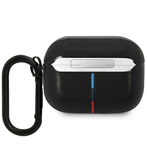 Оригинален калъф за слушалки BMW Leather Curved Line BMAP22PVTK - AirPods Pro черен - Img 2