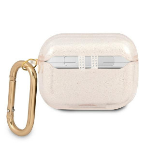 Оригинален калъф за слушалки GUESS Glitter GUAPUCG4GD - AirPods Pro златист златист - Img 2