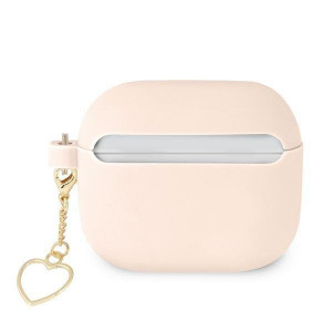 Оригинален калъф за слушалки GUESS Silicone Charm GUA3LSCHSP - AirPods 3 розов - Img 2