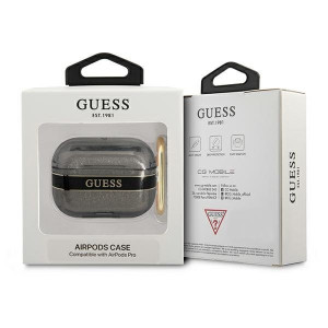 Оригинален калъф за слушалки GUESS Strap GUAPHHTSK - AirPods Pro черен - Img 3