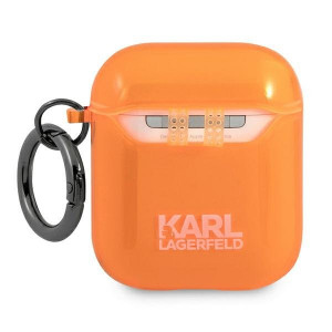 Оригинален калъф за слушалки Karl LAGERFELD Choupette KLA2UCHFO - AirPods Choupette оранжев - Img 2