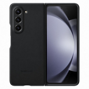 Оригинален калъф от еко кожа със защита на сгъвката SAMSUNG PU Leather - Samsung Galaxy Z Fold5 черен - Img 1