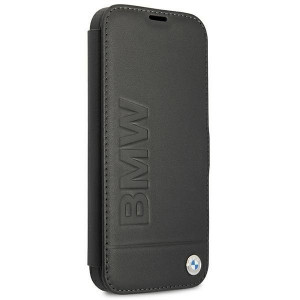 Оригинален калъф тип книга BMW Signature BMFLBKP13SSLLBK - iPhone 13 mini черен - Img 3