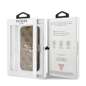 Оригинален калъф тип книга GUESS 4G Big Metal Logo GUBKP13L4GMGBR - iPhone 13 Pro кафяв - Img 8