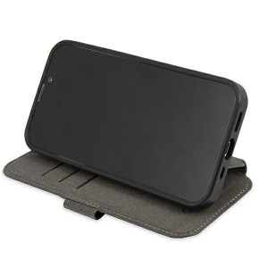 Оригинален калъф тип книга GUESS 4G Stripe GUBKP13S4GDGR - iPhone 13 mini сив - Img 6