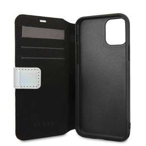 Оригинален калъф тип книга GUESS Iridescent GUFLBKN58BLD - iPhone 11 Pro сребрист - Img 3