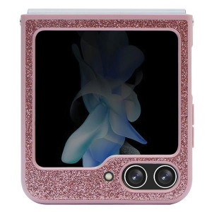 Оригинален калъф GUESS Glitter Script - Samsung Galaxy Z Flip5 розов - Img 3