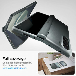 Оригинален калъф SPIGEN Slim Armor Pro - Samsung Galaxy Z Fold5 Abyss Green - Img 19