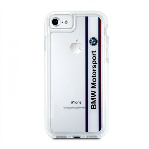 Оригинален противоударен гръб BMW ShockProof BMHCP7SPVWH - iPhone 7 / 8 прозрачен - Img 2