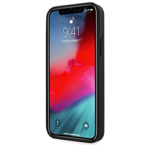 Оригинален твърд гръб от еко кожа BMW Leather Curve Perforate BMHCP12LRSPPK - iPhone 12 Pro Max черен - Img 5