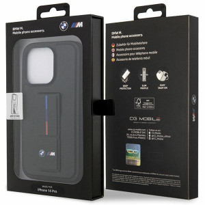 Оригинален твърд гръб BMW Grip Hot Stamp BMHCP14X22GSLK - iPhone 14 Pro Max черен - Img 8