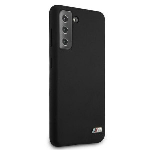 Оригинален твърд гръб BMW Silicone M BMHCS21MMSILBK - Samsung Galaxy S21+ 5G черен - Img 4