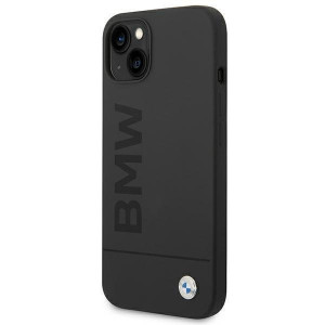 Оригинален твърд гръб BMW Silicone Signature BMHMP14MSLBLBK MagSafe - iPhone 14 Plus черен - Img 3