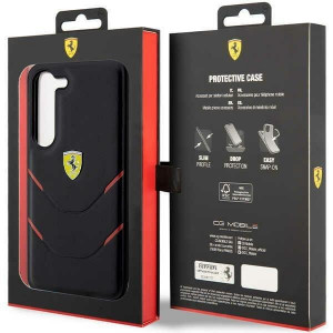 Оригинален твърд гръб FERRARI Hot Stamp Lines FEHCS23MPBAK - Samsung Galaxy S23+ черен - Img 8