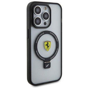 Оригинален твърд гръб FERRARI Ring Stand 2023 FEHMP15XUSCAH - iPhone 15 Pro Max прозрачен - Img 4