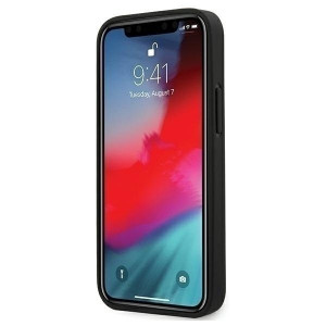 Оригинален твърд гръб FERRARI Track PU Carbon FESNECHCP12SBK - iPhone 12 mini черен - Img 2