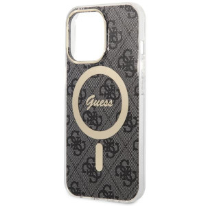 Оригинален твърд гръб GUESS 4G GUHMP13LH4STK - iPhone 13 Pro черен - Img 5