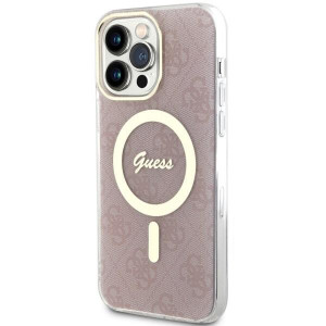 Оригинален твърд гръб GUESS 4G GUHMP14XH4STP - iPhone 14 Pro Max розов - Img 2
