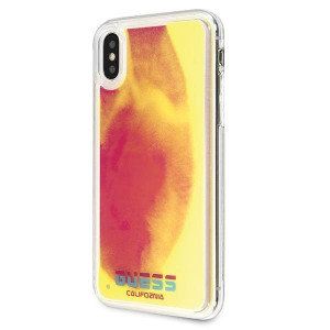 Оригинален твърд гръб GUESS California Glow in the dark GUHCPXGLCPI - iPhone X / XS розов - Img 2