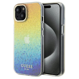 Оригинален твърд гръб GUESS IML Faceted Mirror Disco Iridescent - iPhone 13 / 14 / 15 многоцветен - Img 1
