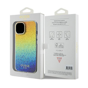 Оригинален твърд гръб GUESS IML Faceted Mirror Disco Iridescent - iPhone 13 / 14 / 15 многоцветен - Img 8