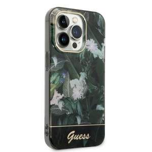 Оригинален твърд гръб GUESS Jungle GUHCP14LHGJGHA - iPhone 14 Pro зелен - Img 7