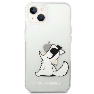 Оригинален твърд гръб KARL LAGERFELD Choupette Fun KLHCP14MCFNRC - iPhone 14 Plus прозрачен - Img 3
