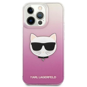 Оригинален твърд гръб KARL LAGERFELD Choupette Head KLHCP13XCTRP - iPhone 13 Pro Max розов - Img 3